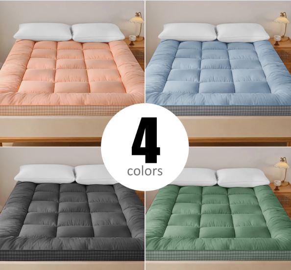 Mattress with checkered three-dimensional edges, 4 colors, King size