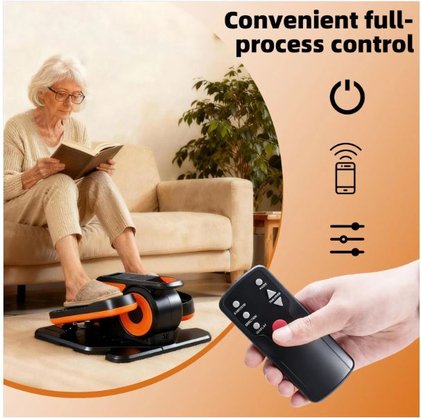 Compact Under-Desk Elliptical – Quiet Mini Pedal Exerciser with Adjustable Speed and LED Display